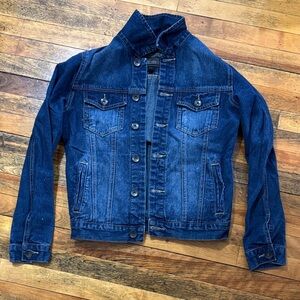 Forever 21 Men's Dark Blue Denim Jacket